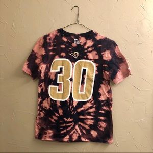 Todd Gurley Custom Tie-Dye Rams T-Shirt